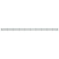 vidaXL Tinklinė tvora su flanšais, žalios spalvos, 1x25m