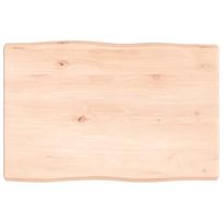 vidaXL Stalviršis, 60x40x(2-4) cm, medienos masyvas, su gyvu kraštu