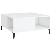 vidaXL Kavos staliukas, baltos spalvos, 80x80x36,5cm, apdirbta mediena