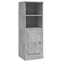 vidaXL Komoda, betono pilka, 36x35,5x103,5cm, apdirbta mediena