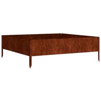 vidaXL Aukštas sodo lovelis, 100x100x33,5cm, Corten plienas
