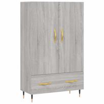 vidaXL Komoda, pilkos ąžuolo spalvos, 69,5x31x115cm, apdirbta mediena