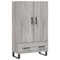 vidaXL Komoda, pilkos ąžuolo spalvos, 69,5x31x115cm, apdirbta mediena