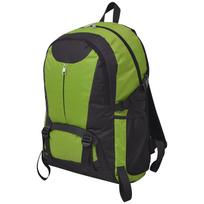 vidaXL Turistinė kuprinė, 40 l, juoda ir žalia