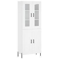 vidaXL Komoda, baltos spalvos, 69,5x34x180cm, apdirbta mediena