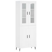 vidaXL Komoda, baltos spalvos, 69,5x34x180cm, apdirbta mediena