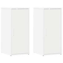 vidaXL Spintelės batams, 2vnt., baltos spalvos, 32x35x70cm, MDP
