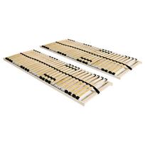 vidaXL Grotelės lovoms su 28 lentjuostėmis, 2vnt., 70x200cm, 7 zonos