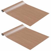 vidaXL Lipnios plėvelės baldams, 2vnt., ąžuolo, 500x90cm, PVC