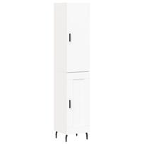 vidaXL Komoda, baltos spalvos, 34,5x34x180cm, apdirbta mediena