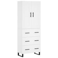 vidaXL Komoda, baltos spalvos, 69,5x34x180cm, apdirbta mediena