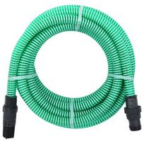 vidaXL Siurbimo žarna su PVC jungtimis, žalios spalvos, 1", 10m, PVC