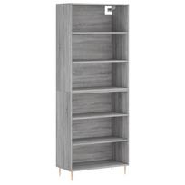 vidaXL Komoda, betono pilka, 69,5x32,5x180cm, apdirbta mediena