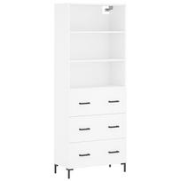 vidaXL Komoda, baltos spalvos, 69,5x34x180cm, apdirbta mediena