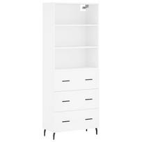 vidaXL Komoda, baltos spalvos, 69,5x34x180cm, apdirbta mediena