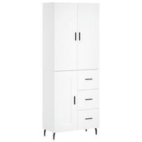 vidaXL Komoda, baltos spalvos, 69,5x34x180cm, apdirbta mediena