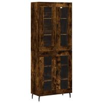 vidaXL Komoda, dūminio ąžuolo spalvos, 69,5x34x180cm, apdirbta mediena