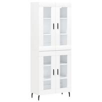 vidaXL Komoda, baltos spalvos, 69,5x34x180cm, apdirbta mediena