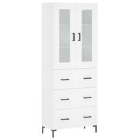 vidaXL Komoda, baltos spalvos, 69,5x34x180cm, apdirbta mediena