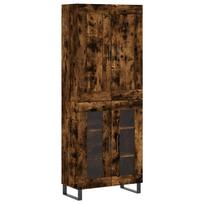 vidaXL Komoda, dūminio ąžuolo spalvos, 69,5x34x180cm, apdirbta mediena
