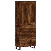 vidaXL Komoda, dūminio ąžuolo spalvos, 69,5x34x180cm, apdirbta mediena