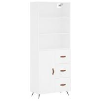 vidaXL Komoda, baltos spalvos, 69,5x34x180cm, apdirbta mediena