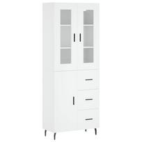 vidaXL Komoda, baltos spalvos, 69,5x34x180cm, apdirbta mediena
