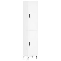 vidaXL Komoda, baltos spalvos, 34,5x34x180cm, apdirbta mediena