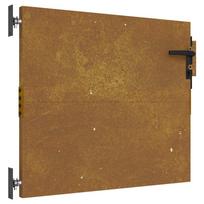 vidaXL Sodo vartai, 85x125 cm, Corten plienas, kvadratinis dizainas