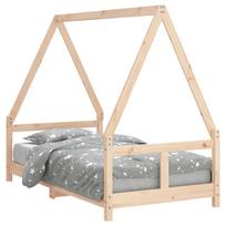 vidaXL Vaikiškos lovos rėmas, 80x160cm, pušies medienos masyvas