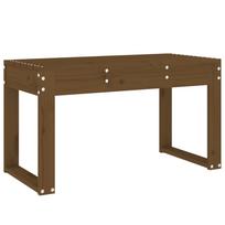 vidaXL Sodo suoliukas, medaus rudas, 80x38x45cm, pušies masyvas