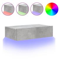vidaXL Televizoriaus spintelė su LED lemputėmis, betono, 60x35x15,5cm