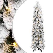vidaXL Dirbtinė apšviesta Kalėdų eglutė su 80 LED ir sniegu, 150cm