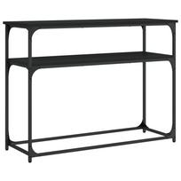 vidaXL Konsolinis staliukas, juodas, 100x35,5x75cm, apdirbta mediena