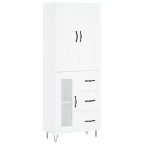 vidaXL Komoda, baltos spalvos, 69,5x34x180cm, apdirbta mediena