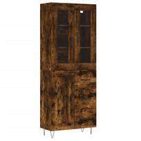 vidaXL Komoda, dūminio ąžuolo spalvos, 69,5x34x180cm, apdirbta mediena