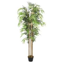 vidaXL Dirbtinis bambukas, žalios spalvos, 150cm, 1095 lapai