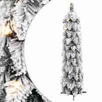 vidaXL Dirbtinė apšviesta Kalėdų eglutė su 45 LED ir sniegu, 90cm