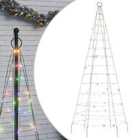 vidaXL LED Kalėdų eglutė 200 LED Spalvingi 180 cm