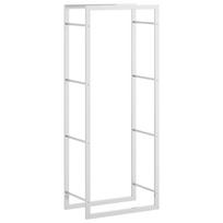 vidaXL Stovas malkoms, 50x28x132 cm, nerūdijantis plienas