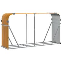 vidaXL Malkų stovas, medžio išvaizda, 180x45x100cm, galvanizuotas plienas