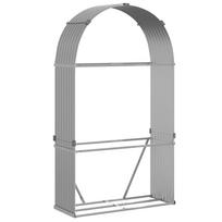 vidaXL Malkų stovas, pilkas, 120x45x210cm, galvanizuotas plienas