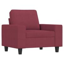 vidaXL Krėslas, raudonojo vyno spalvos, 60cm, audinys