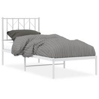 vidaXL Lovos rėmas be čiužinio, baltas, 75x190cm, metalas