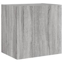 vidaXL Sieninė TV spintelė, pilka ąžuolo, 40,5x30x40cm, mediena