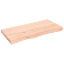 vidaXL Vonios kambario stalviršis, 100x50x(2-6) cm, medienos masyvas