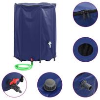 vidaXL Vandens talpa su čiaupu, sulankstoma, 1350l, PVC