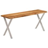 vidaXL Suoliukas su gyvu kraštu, 105cm, akacijos medienos masyvas