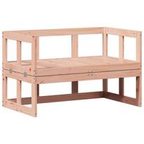 vidaXL Sodo sofa-suoliukas, douglas eglės masyvas, išskleidžiama