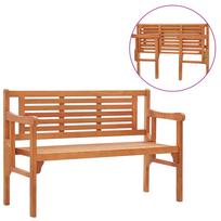 vidaXL Sulankstomas sodo suoliukas, 120cm, eukalipto medienos masyvas